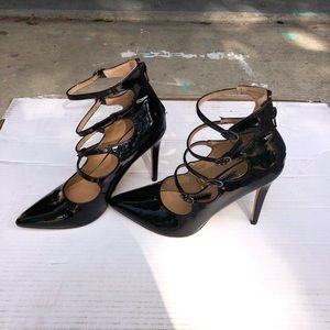 EXPRESS black patent leather heels